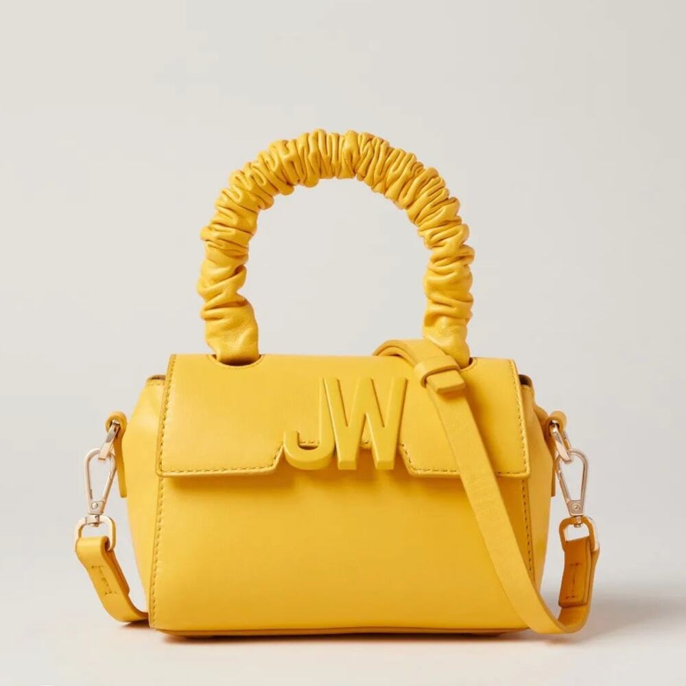 Jason Wu Rommy Leather Bag Yellow Leather Logo Detachable Strap Micro